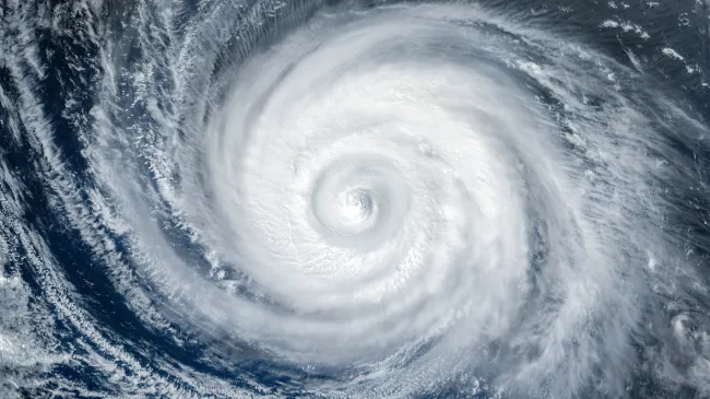 Hurricane seen from space